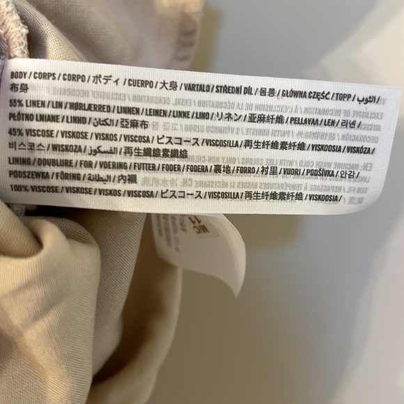 Abercrombie & Fitch Off-The-Shoulder Linen-Blend Top NWOT - Picture 5 of 7